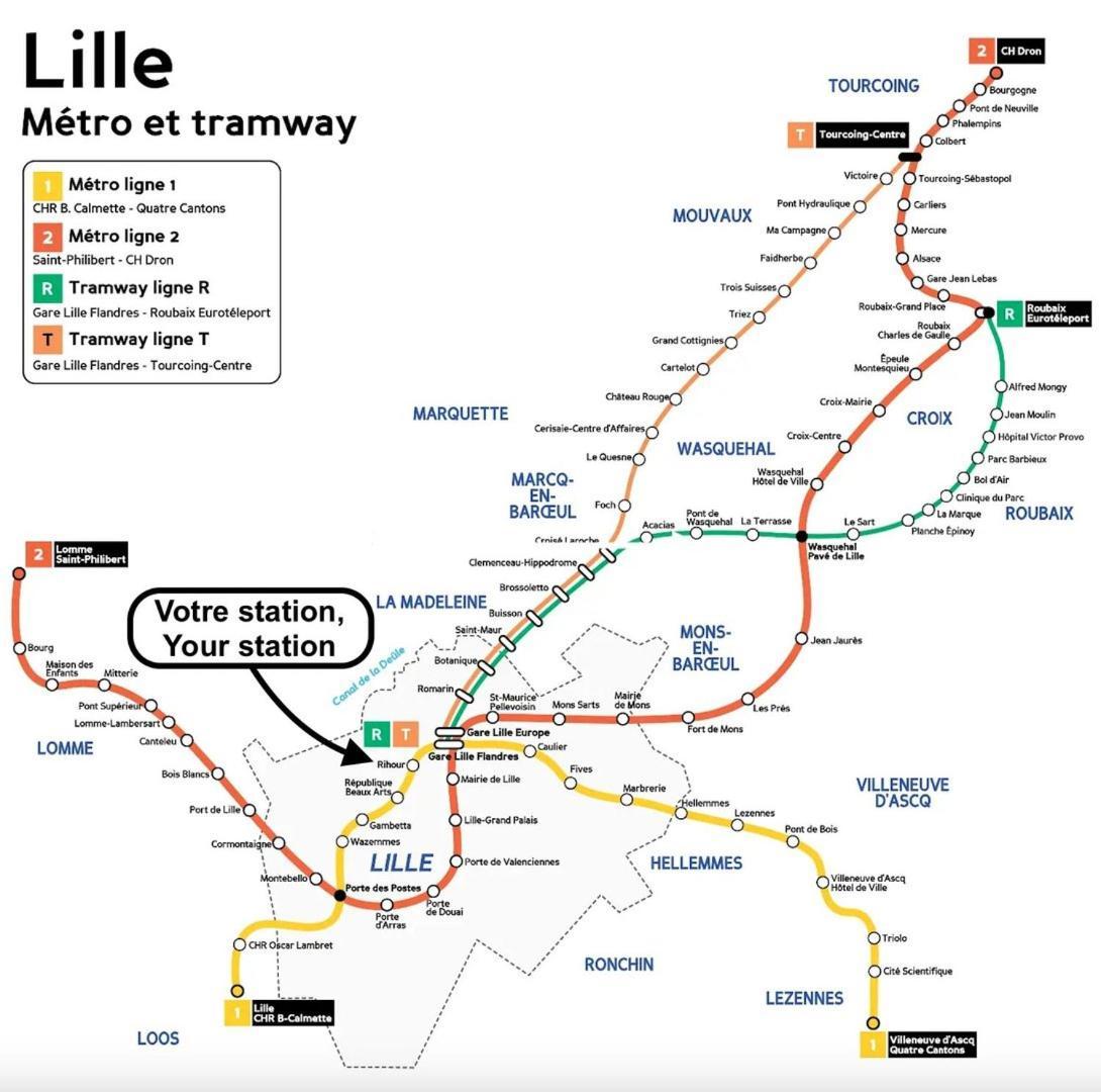 Lille Centre - Nice Apartment In Subplex ! 3Pers 외부 사진